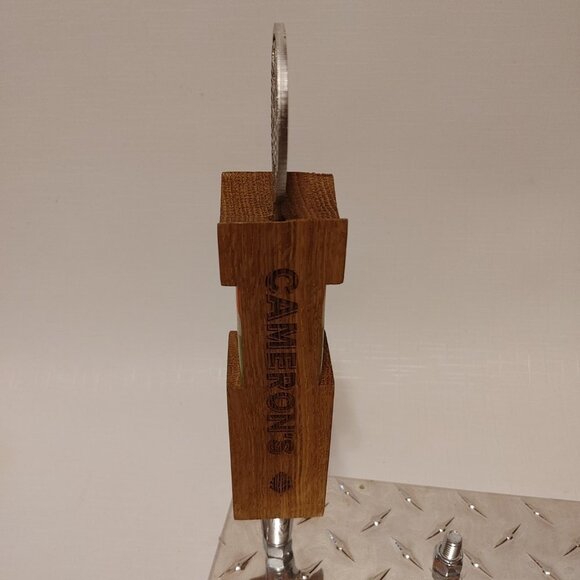RARE Cameron's Brewing Company AMBEAR Amber Lager Tap Handle Wood Metal - Picture 5 of 9